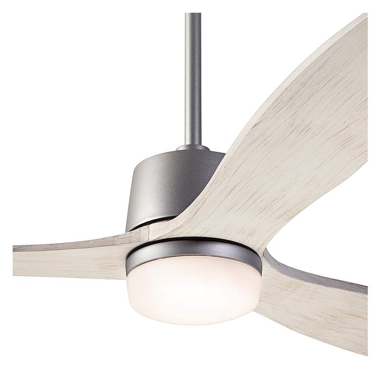 Image 3 54" Modern Fan Arbor DC Graphite Whitewash Damp LED Fan with Remote more views