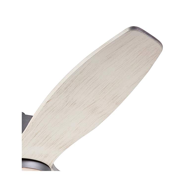 Image 4 54" Modern Fan Arbor DC Graphite Whitewash Damp LED Fan with Remote more views