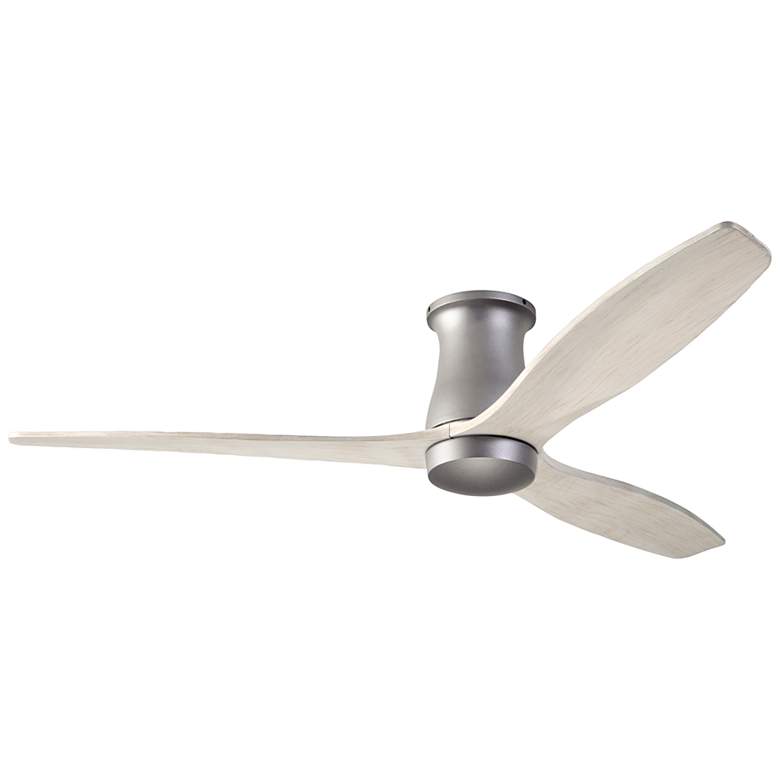 Image 1 54 inch Modern Fan Arbor DC Graphite Whitewash Hugger Fan with Remote