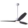 54" Modern Fan Arbor DC White-Ebony Damp Rated LED Fan with Remote