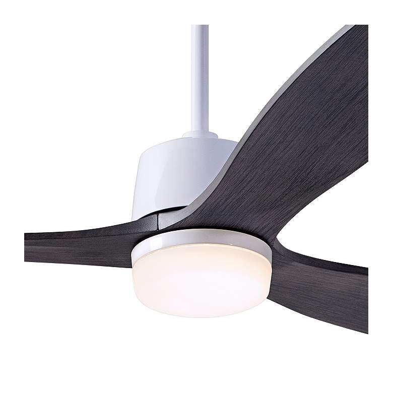 Image 3 54" Modern Fan Arbor DC White-Ebony Damp Rated LED Fan with Remote more views