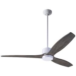 54&quot; Modern Fan Arbor DC White Graywash Damp Rated Fan with Remote