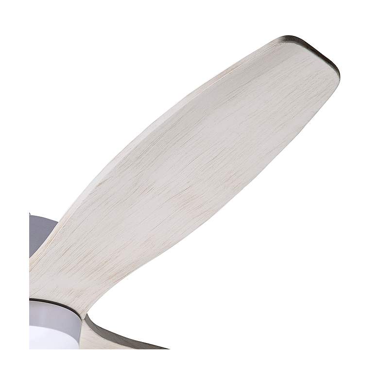 Image 4 54" Modern Fan Arbor DC White Whitewash Damp Ceiling Fan with Remote more views