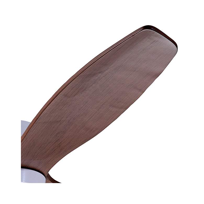 Image 4 54" Modern Fan Arbor Gloss White Mahogany Damp Rated Fan with Remote more views