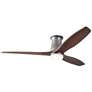 54" Modern Fan Arbor Graphite Damp Rated LED Hugger Fan with Remote