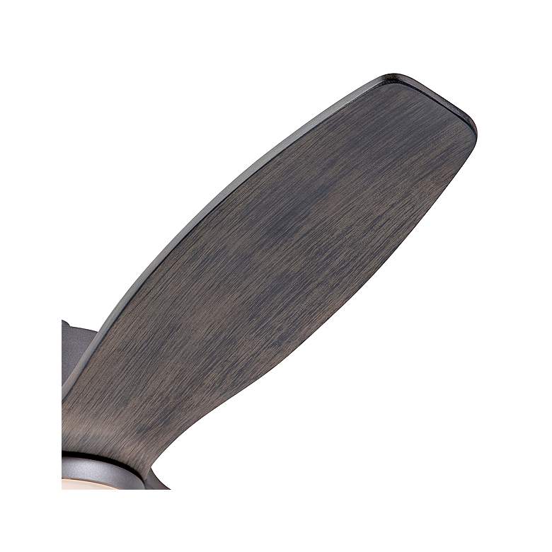 Image 4 54" Modern Fan Arbor Graphite Graywash Damp LED Fan with Remote more views