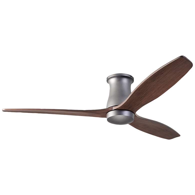 Image 1 54" Modern Fan Arbor Graphite Mahogany Hugger Ceiling Fan with Remote