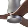 54" Modern Fan Arbor Graphite Mahogany Hugger Ceiling Fan with Remote