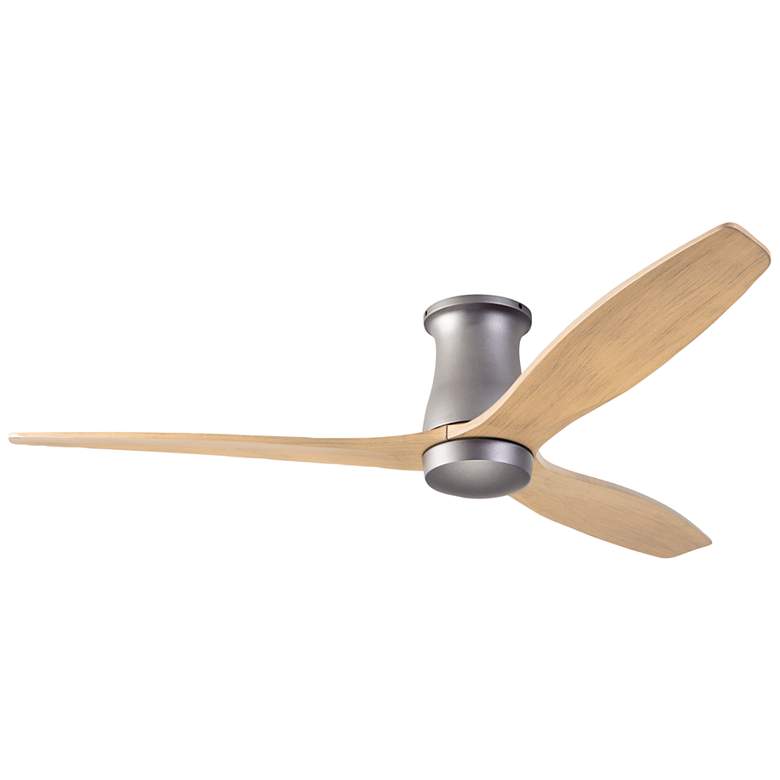 Image 1 54" Modern Fan Arbor Graphite Maple Damp Rated Hugger Fan with Remote