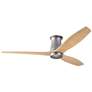 54" Modern Fan Arbor Graphite Maple Damp Rated Hugger Fan with Remote