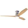 54" Modern Fan Arbor Graphite Maple LED Hugger Ceiling Fan with Remote