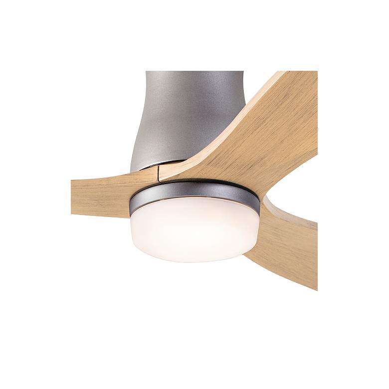 Image 2 54" Modern Fan Arbor Graphite Maple LED Hugger Ceiling Fan with Remote more views
