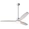 54" Modern Fan Arbor White Whitewash Damp Rated LED Fan with Remote