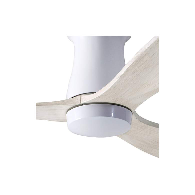 Image 2 54 inch Modern Fan ArborWhite Damp Rated Hugger Fan with Wall Control more views