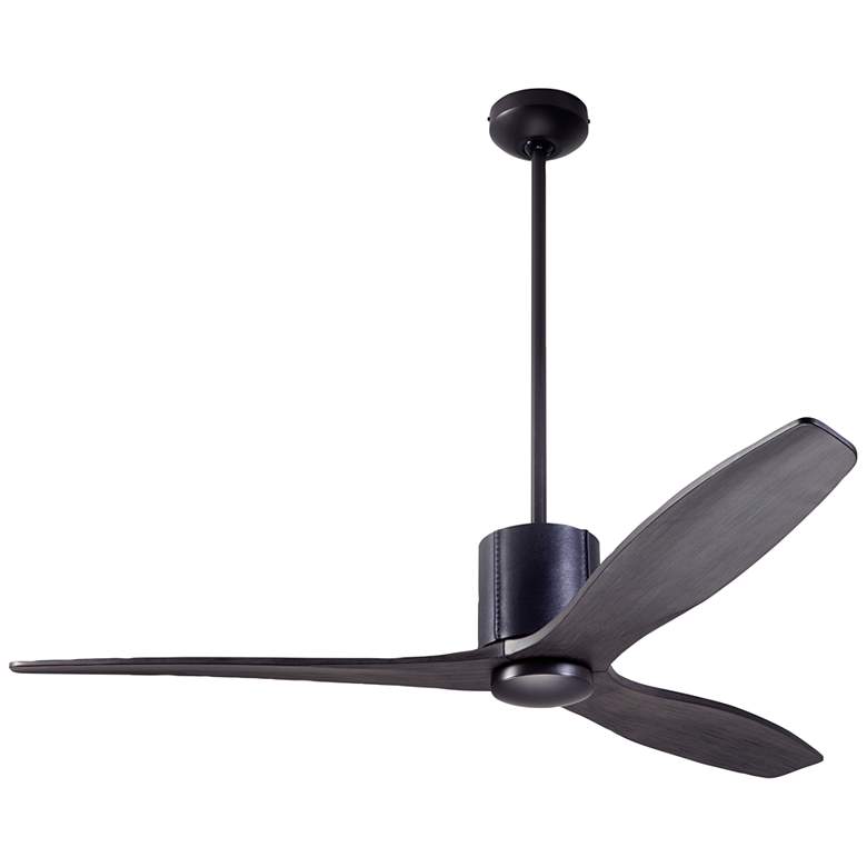 Image 5 54 inch Modern Fan LeatherLuxe DC Bronze Ebony Ceiling Fan with Remote more views