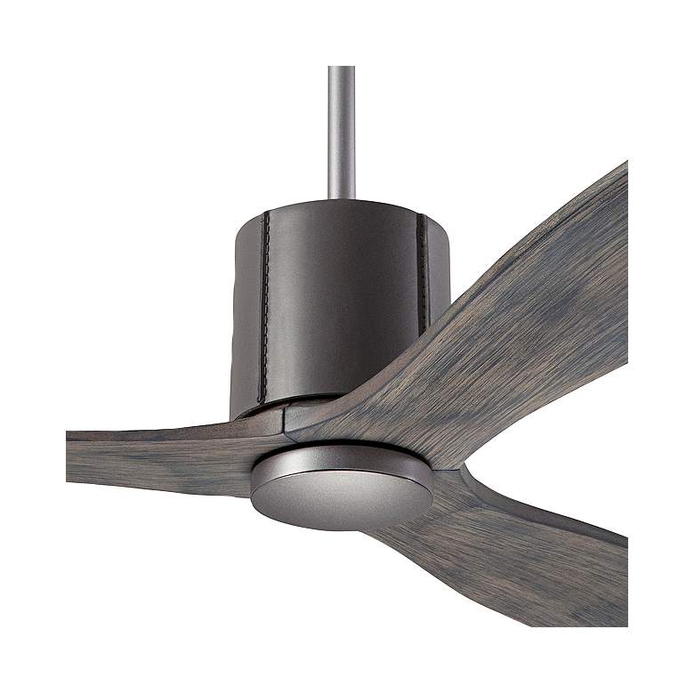 Image 3 54" Modern Fan LeatherLuxe DC Graphite Graywash Fan with Remote more views