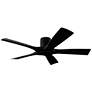 54" Modern Forms Aviator 5 Flush Black Smart Ceiling Fan