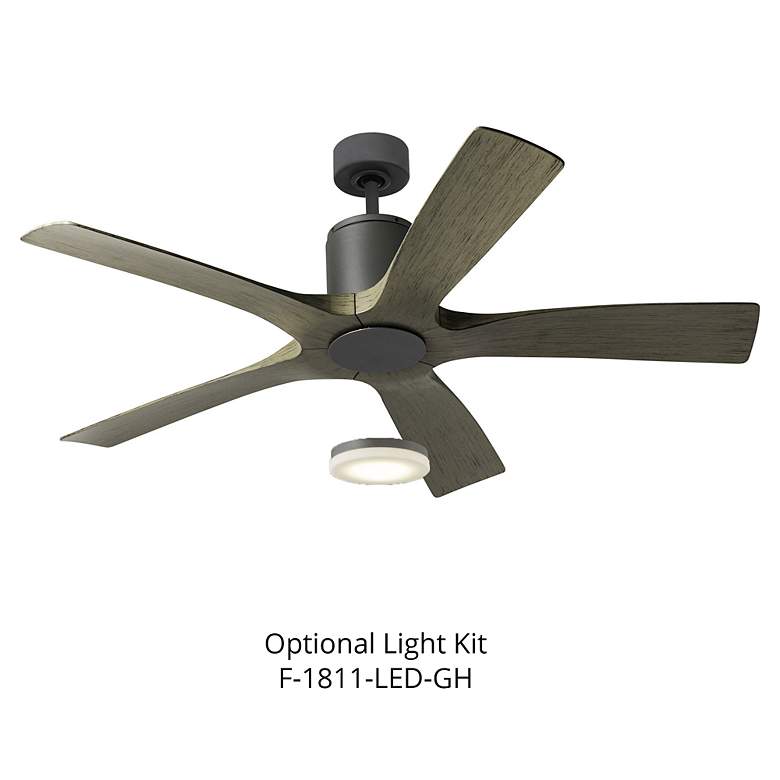 Image 5 54 inch Modern Forms Aviator Graphite 5-Blade Outdoor Smart Ceiling Fan more views