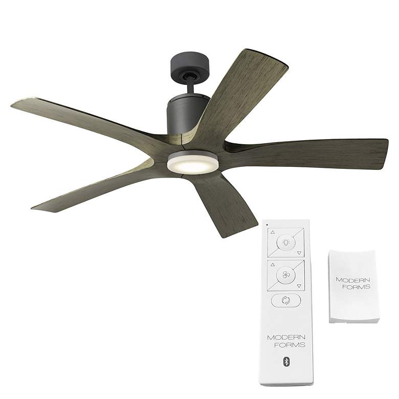 Image 7 54" Modern Forms Aviator Graphite 5-Blade Outdoor Smart Ceiling Fan more views