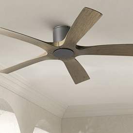 Image1 of 54" Modern Forms Aviator Graphite 5-Blade Wet Hugger Smart Ceiling Fan