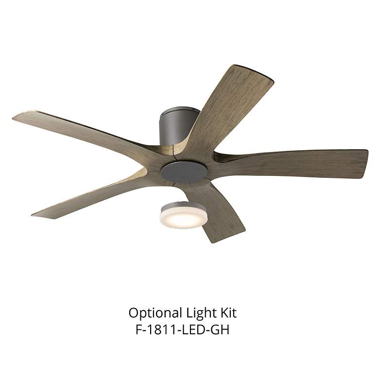 Image 4 54 inch Modern Forms Aviator Graphite 5-Blade Wet Hugger Smart Ceiling Fan more views