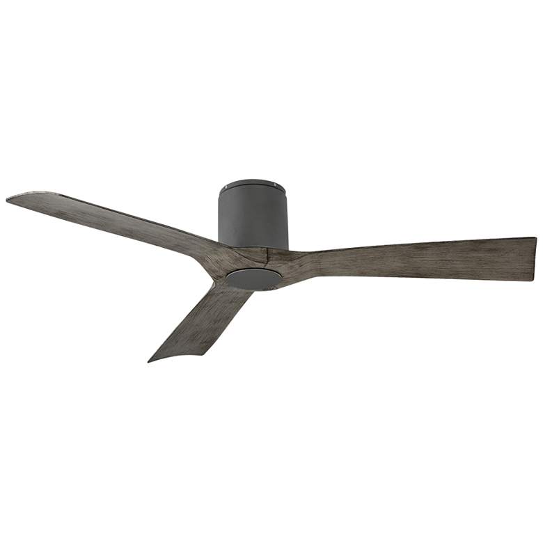 Image 1 54" Modern Forms Aviator Graphite Outdoor Hugger Smart Ceiling Fan