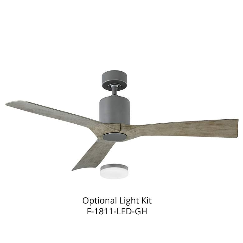Image 4 54" Modern Forms Aviator Graphite Outdoor Smart Ceiling Fan more views