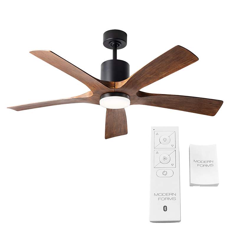 Image 7 54" Modern Forms Aviator Matte Black 5-Blade Outdoor Smart Ceiling Fan more views