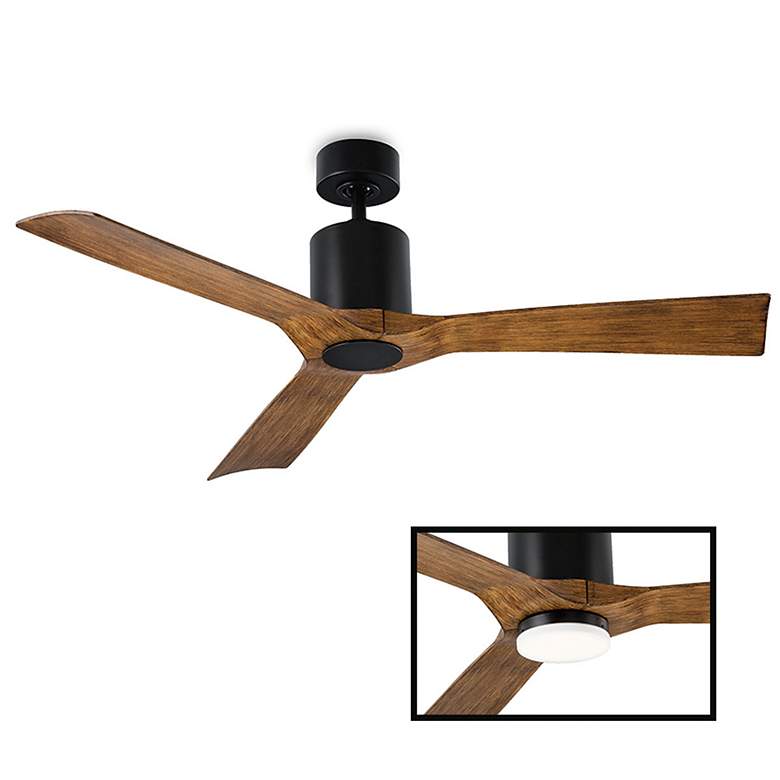 Image 3 54" Modern Forms Aviator Matte Black Outdoor Smart Ceiling Fan more views