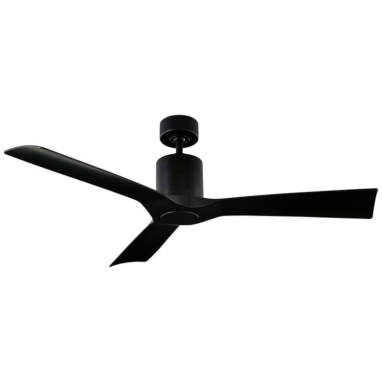 Image 1 54" Modern Forms Aviator Matte Black Smart Ceiling Fan
