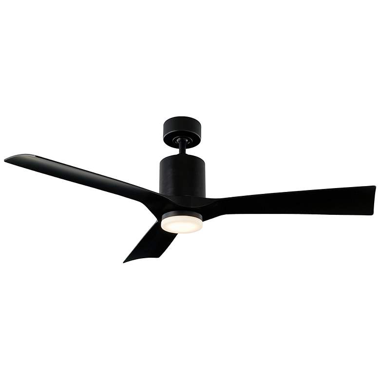 Image 4 54" Modern Forms Aviator Matte Black Smart Ceiling Fan more views