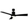54" Modern Forms Aviator Matte Black Smart Ceiling Fan