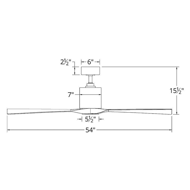 Image 6 54" Modern Forms Aviator Matte Black Smart Ceiling Fan more views