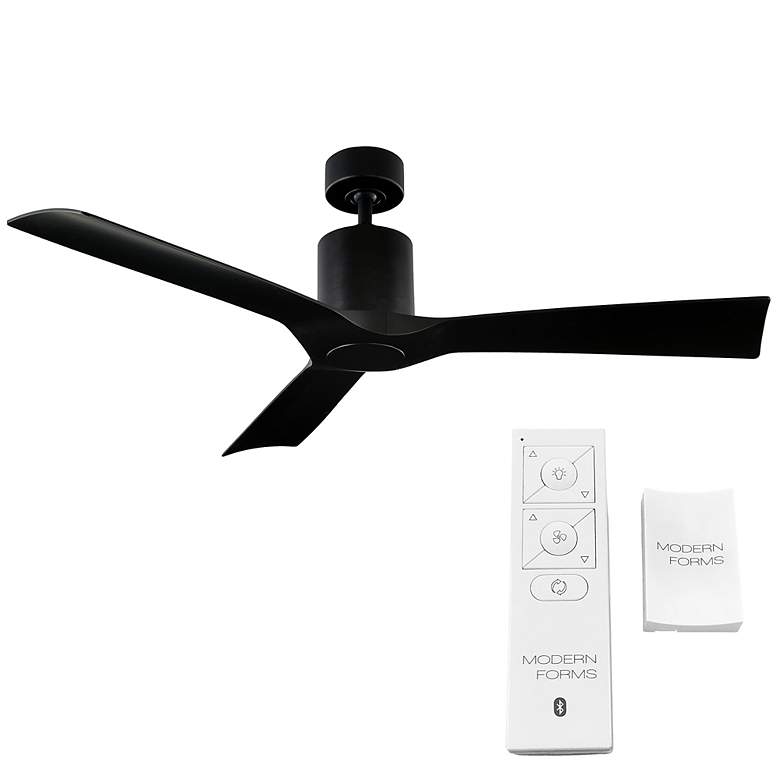 Image 7 54 inch Modern Forms Aviator Matte Black Smart Ceiling Fan more views