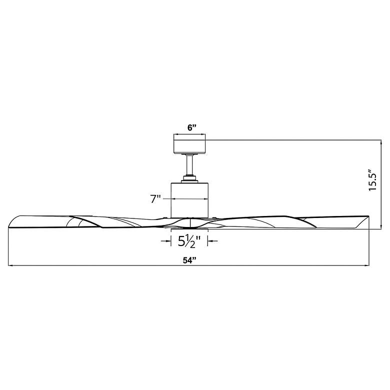 Image 6 54" Modern Forms Aviator Matte Black Smart Indoor-Outdoor Ceiling Fan more views