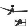 2_54" Modern Forms Lotus 3-Blade Matte Black LED Wet Rated Smart Fan more views