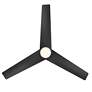 5_54" Modern Forms Lotus 3-Blade Matte Black LED Wet Rated Smart Fan more views
