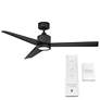 7_54" Modern Forms Lotus 3-Blade Matte Black LED Wet Rated Smart Fan more views