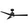 54" Modern Forms Lotus Black 2700K LED Smart Ceiling Fan