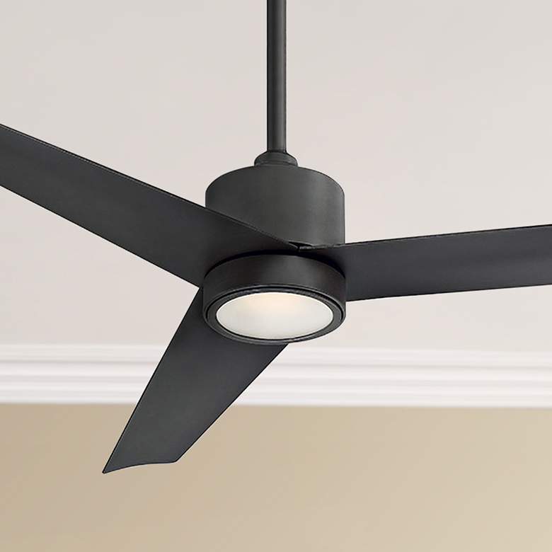 Image 1 54" Modern Forms Lotus Bronze LED Wet Smart Ceiling Fan