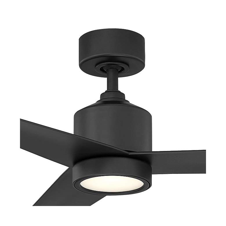 Image 2 54" Modern Forms Lotus Matte Black 2700K LED Smart Ceiling Fan more views