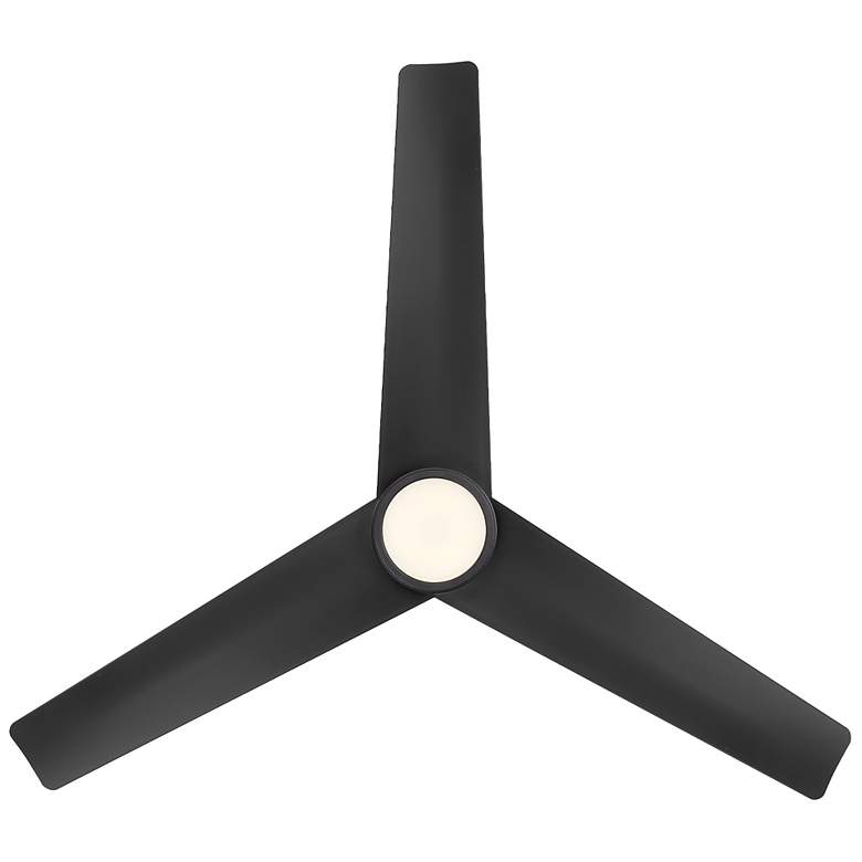 Image 5 54" Modern Forms Lotus Matte Black 3500K LED Smart Ceiling Fan more views