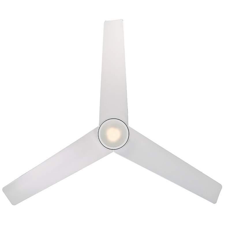 Image 4 54" Modern Forms Lotus Matte White LED Wet Rated Smart Ceiling Fan more views