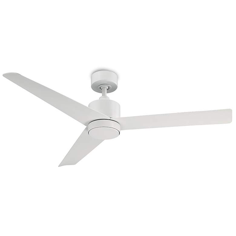 Image 4 54 inch Modern Forms Lotus Matte White LED Wet Rated Smart Ceiling Fan more views