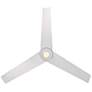 54" Modern Forms Lotus Matte White LED Wet Rated Smart Ceiling Fan