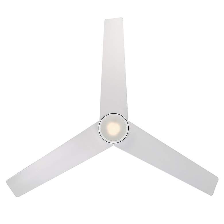 Image 6 54 inch Modern Forms Lotus Matte White LED Wet Rated Smart Ceiling Fan more views