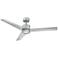 54" Modern Forms Lotus Titanium Silver Wet Rated LED Smart Ceiling Fan