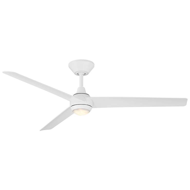 Image 1 54" Modern Forms Pisces Matte White LED Smart Ceiling Fan