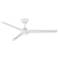 54" Modern Forms Pisces Matte White LED Smart Ceiling Fan