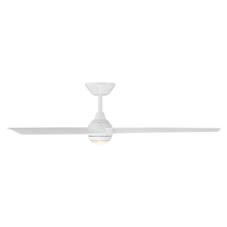 Image 3 54" Modern Forms Pisces Matte White LED Smart Ceiling Fan more views